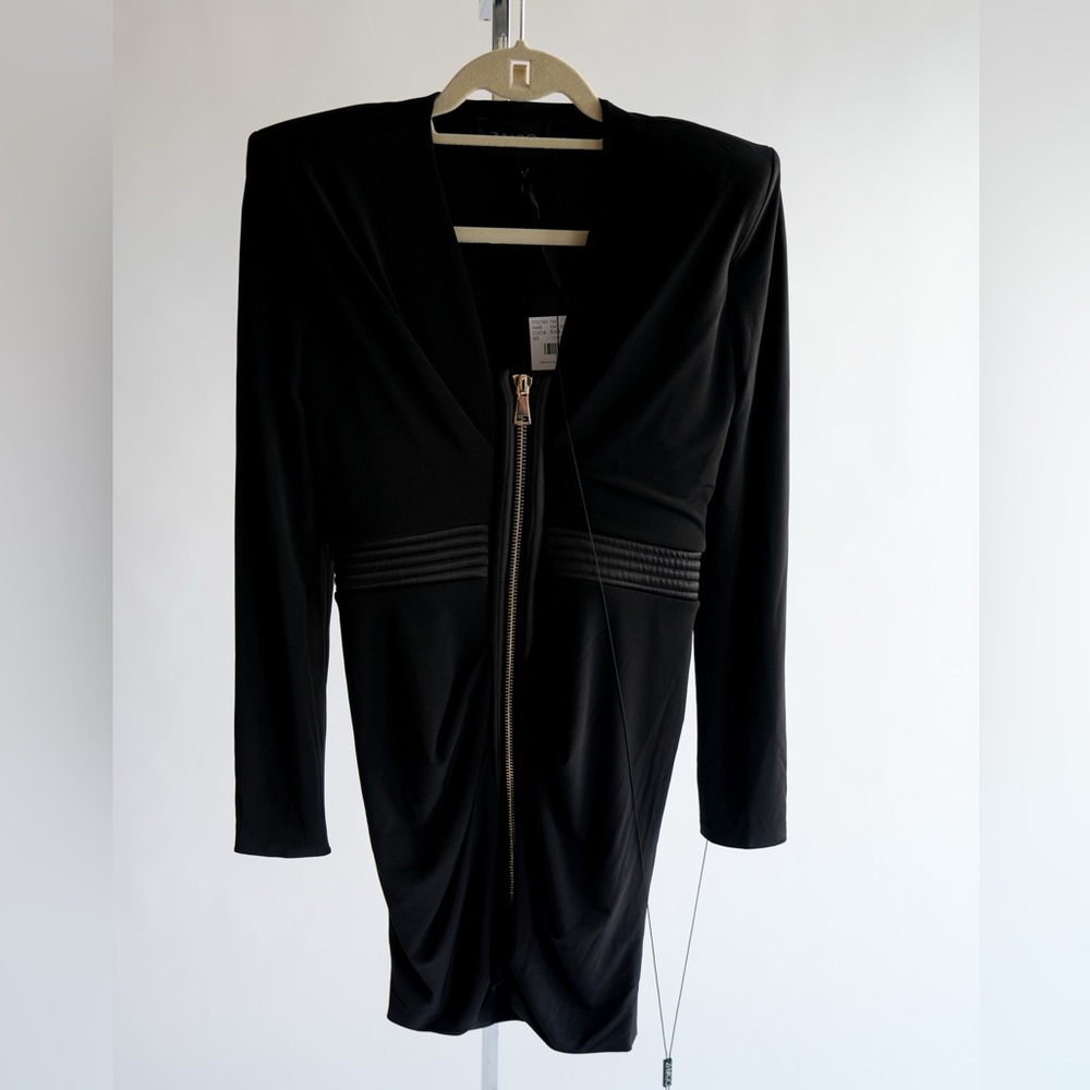 NWT ZHIVAGO Black Dress with Zipper Detail - Picture 5 of 13
